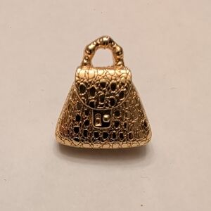 Pierre Cardin Gold Tone Bag Brooch